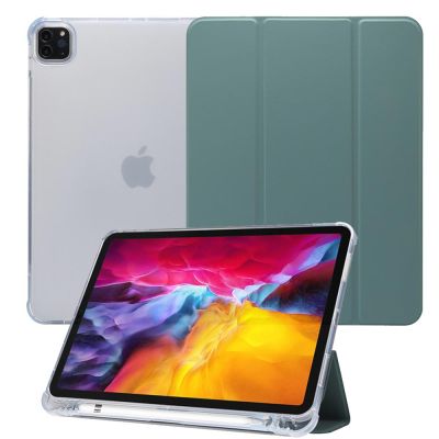 สำหรับiPad Pro 11 กรณี 2020 และ 2018 กับผู้ถือดินสอ,เคสอัจฉริยะบางเฉียบพร้อมAuto SLEEP/Wake [ดู/พิมพ์โหมดยืน] [เคสTPUกลับยืดหยุ่นชัดเจน] หนังPU FLP COVERสำหรับiPad Pro 11 นิ้ว 2020 2ND GEN/2018