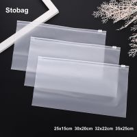 StoBag 50pcs Frosted Matte Clothes Packaging Zipper Bags Ziplock Sealing for Home Travel Storage Reusable Supplies Custom Logo Food Storage Dispensers