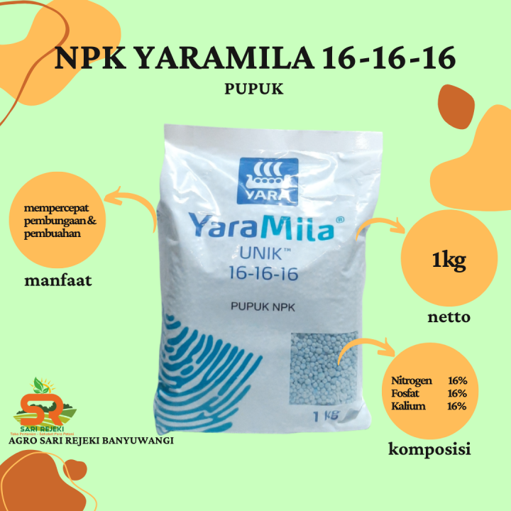 PUPUK NPK YARAMILA UNIK 16 1KG | Lazada Indonesia