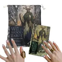 ป่าไม้ Tarot Oracle การ์ดเก็บกระเป๋า Drawstring ดูดวง Magic Woman อุปกรณ์ทำนาย เครื่องประดับคริสตัลกระเป๋าลูกเต๋า