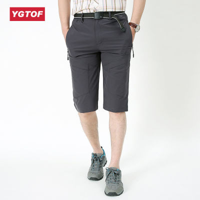 YGTOF กางเกงขาสั้นและกางเกงแห้งเร็วกลางแจ้งฤดูร้อนของผู้ชาย