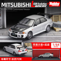 HOBBYJAPAN 1/64 Mitsubishi EVO Lancer GSR ของเล่นรถ Diecast สำหรับเด็กผู้ชายของขวัญวันเกิดคอลเลกชันรถ Kids Toys