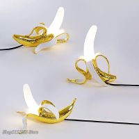 ❈▼✜ Italy Banana Night Lights Modern Living Room Glass Led Table Lamps Bedroom Bedside Desk Lamp Home Decor Lighting Fixture - Desk Lamps - AliExpress