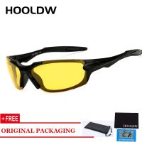 HOOLDW Men Polarized Night Vision Glasses Yellow Lens Night Driving Anti glare Goggles Sunglasses UV400 Eyewear Oculos masculino