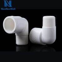 NuoNuoWe 90 Degree Male Thread 1/2 3/4 1 x Socket Slide 20/25/32mm Reducer Adapter PVC Connectors Aquarium Pipe joints