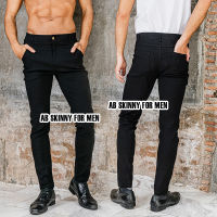 AB Skinny For Men สีดำ กางเกงสกินนี่ยีนส์ 16 สี ของแท้ จากเพจดัง 80,000 Like กางเกง AB สกินนี่ยีนส์ ผู้ชาย AB Skinny ผู้ชาย