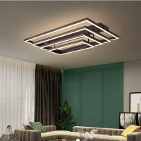 [COD] room rectangular golden headlight simple modern atmosphere creative light luxury led ceiling