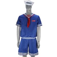 Stranger Things 3cos Clothing Ice Cream Staff Navy Uniform cosplay Suit