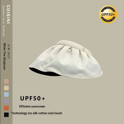 หมวกกันแดด ป้องกันรังสีอัลตราไวโอเลต แบบรูกลวง UPF50 เหมาะกับฤดูร้อน สไตล์ญี่ปุ่น สําหรับผู้หญิง
