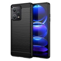 (คลังสินค้าพร้อม) สำหรับ Xiaomi Redmi Note 12 Pro + จีน/เคสโทรศัพท์ TPU คาร์บอนไฟเบอร์เนื้อลายขนแปรงทั่วโลก (สีน้ำเงิน)