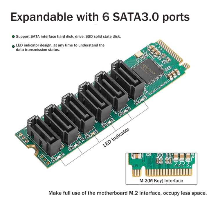 m-2-to-6-port-sata3-0-6g-expansion-card-m-key-nvme-expansion-card-nas-hard-drive-expansion-transfer-card