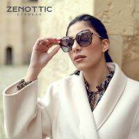 เฉดสีสำหรับผู้ชายแว่นตากันแดดโพลาไรส์ขนาดใหญ่ ZENOTTIC สำหรับผู้หญิงกรอบสี่เหลี่ยมขนาดใหญ่ UV400แว่นตากันแดดดีไซน์แบรนด์สุดหรูเฉดสี Dirving ผู้หญิง