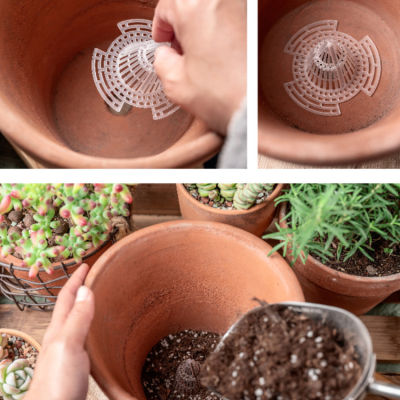 5pcs Leakproof Flower Pot Hole Mesh Cup Conical Bonsai Pot Bottom Coniform Grid Mat Bottom Net Prevent Soil Loss Breathable Cup