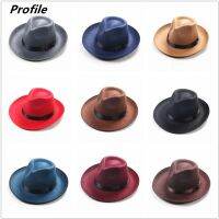 Thin Fedora Hat Curling Adjustable Unisex Hat 2021 New Fedora Low Price Wholesale Hip-Hop Jazz Hat Winter Hat Кепка Мужская