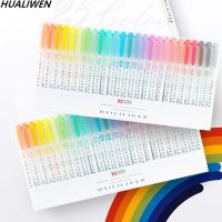 Highlighters Pastel Markers Dual Tip Fluorescent Pen For Art Drawing Doodling Marking School Office StationeryHighlighters  Markers