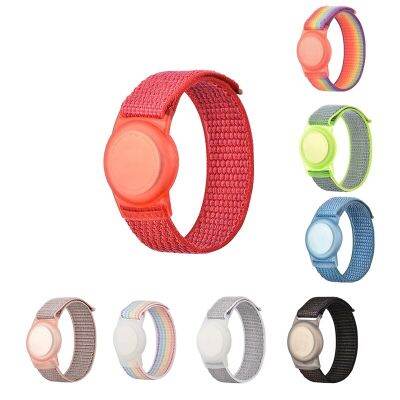 Kid Wristband Compatible With Apple Airtag  Protective Case For Air Tag GPS Tracker Holder With Nylon Bracelet Adhesives Tape