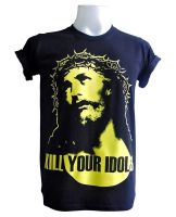 Vintage Style Kill Your Idols Oxl Rose Guns N Roses Block Tshirt Gildan Spot 100% Cotton