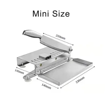 Manual Frozen Meat Slicer Stainless Steel Herb Cutter Thin Slicing Bacon  Beef for sale online