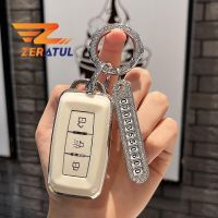 wenminr TPU Shell Fob Holder For Chery Jetour X70 X70M X70S X90 X95 Plus 2020 2021 2022 Car Remote Key Case Cover Keychain Accessories