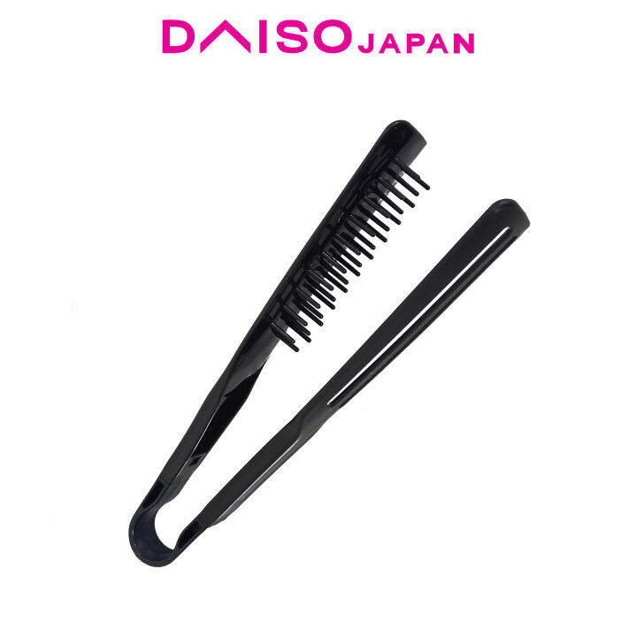 Daiso Hair Tongs Black Brush Lazada PH