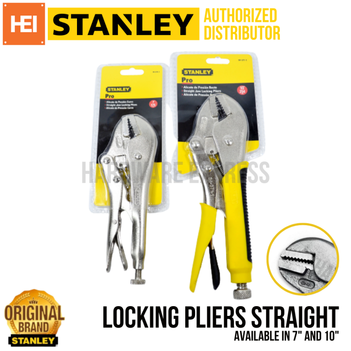 Stanley Vise Grip Locking Pliers 7" or 10" STRAIGHT 84370 / 84371 Lazada PH