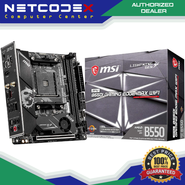 MSI MPG B550I Gaming Edge MAX WiFi Gaming Motherboard (AMD AM4