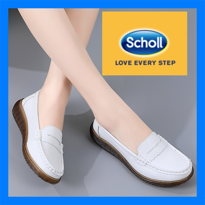 scholl-รองเท้าผู้หญิงรองเท้าผู้หญิง-scholl-รองเท้าหนังรองเท้า-scholl-รองเท้าผู้หญิง-kasut-scholl-ผู้หญิงรองเท้าเกาหลีสำหรับผู้หญิงรองเท้าลำลอง-scholl-รองเท้าเรือของผู้หญิงรองเท้าไม่มีส้นรองเท้าแบนของผ