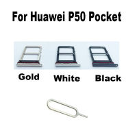 ใหม่สำหรับ Huawei P50 พ็อกเก็ตซิมการ์ดถาดใส่ช่องเสียบซ็อกเก็ตอะแดปเตอร์เชื่อมต่อชิ้นส่วนซ่อมเปลี่ยน-Pueife