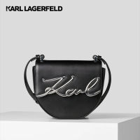 KARL LAGERFELD - K/SIGNATURE SMALL SADDLE BAG 230W3087 กระเป๋าสะพายพาดลำตัว