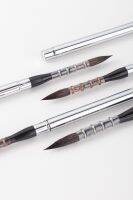 [Kiki tool store] 1PC High Quality Squirrel Hair Mix Steel Cap Artist Watercolor Travel Art Paint Brush 19