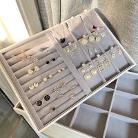 Soft Velvet Jewelry Box Drawer Storage Display Tray Drawer Case Jewelry Holder For Ring Earrings Bracelet Jewelry Organizer Box