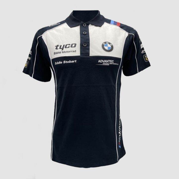 [Limited Special Offer] New Style Bmw F1 Racing Suit Short-Sleeved POLO ...