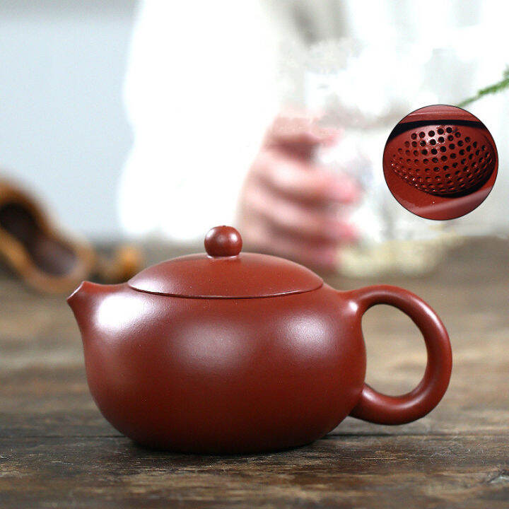 270ml-yixing-purple-clay-teapots-xishi-tea-pot-188-ball-hole-filter-kettle-master-handmade-zisha-teaware-dahongpao-authentic