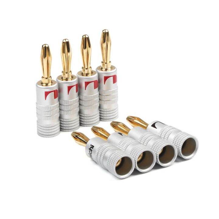 4mm Banana Plug Connectors Adapter Wire Connector Banana Plug Gold