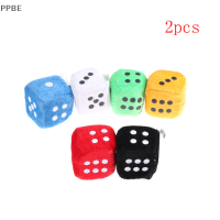 PPBE 2pcs 4cm ตุ๊กตาลูกเต๋าตุ๊กตาหมอนจี้เด็กเกม props ของเล่นของขวัญ