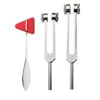 อลูมิเนียมอัลลอยด์ Silver Neurological Tuning Fork 128Hz และ Percussion Hammer Set For Sound Healing Therapy Aluminium