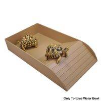 เต่าอ่างล้างหน้า Climbing Ramp อุปกรณ์สัตว์เลี้ยงอ่างอาบน้ำโต๊ะอาบน้ำ ABS Lizard Crab Basin Sun Stand อาหารสัตว์เลื้อยคลาน