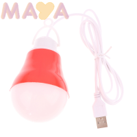 Maya หลอดไฟ LED 5V แรงดันไฟฟ้าต่ำหลอดไฟฉุกเฉิน USB แขวนเต็นท์สำหรับทำงานบาร์บีคิวตกปลาอุปกรณ์ตั้งแคมป์