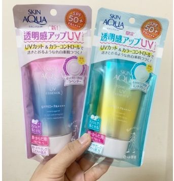 ของแท้100%&gt;&gt;ครีมกันแดดญี่ปุ่น Rohto Skin Aqua 80g. UV cut&amp;Color control SPF50+ PA++++