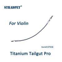 STRADPET ไทเทเนียม Tailead Pro Con Viti ใน Titanio, Tailead In Titanio Flessibile/pimorbido,Per Viino O Viola, Accessori ต่อไวโอลิน