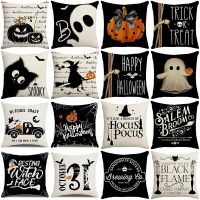 Pumpkin Ghost Print Pillowcase Halloween Decorations Couch Cushion Cover Home Decor Pillow Cover cojines decorativos para sofá Cushion Cover