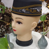 ผู้ชายมุสลิมหมวกหมวก freeshipping สวดมนต์ตายอิสลาม Bonnet อิสลาม Hijab ซาอุดีอาระเบีย turban headwraps ใหม่แฟชั่นสีดำสีขาว