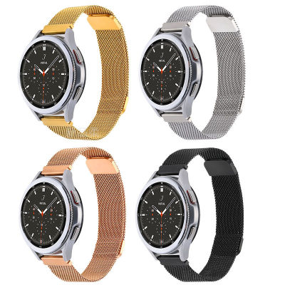 เหมาะสำหรับ galaxy watch45 สายนาฬิกามิลานสองส่วน Samsung watch5 สายรัดวงแหวนแม่เหล็กมิลาน