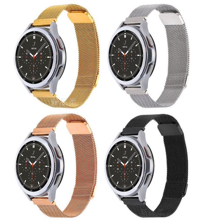 เหมาะสำหรับ-galaxy-watch45-สายนาฬิกามิลานสองส่วน-samsung-watch5-สายรัดวงแหวนแม่เหล็กมิลาน