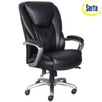 เก้าอี้ผู้บริหาร สีดำ Serta Waddell หุ้มหนัง Bonded Leather ใหม่