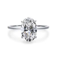 LESF Oval 4.5 Carat Moissanite Engagement Rings For Women S925 Sterling Silver Wedding Bands Fine Jewelry