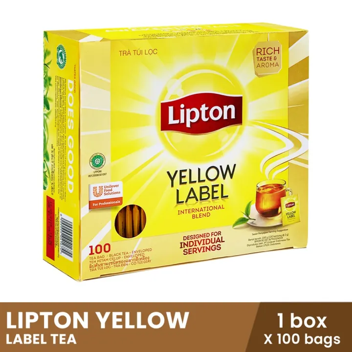 Lipton Yellow Label Tea International Blend 100 X 2g | Lazada PH