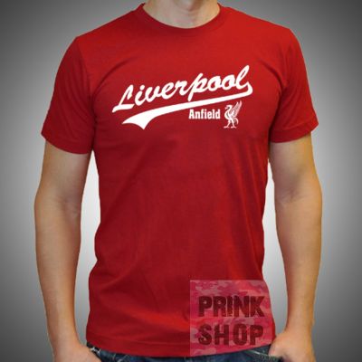 Liverpool เสื้อ ลิเวอร์พูล แอนฟี์แชมป์พรีเมียร์ลีก สกรีนแบบ โพลีเฟล็ก PU ส่งด่วนทั่วไทยS-5XL