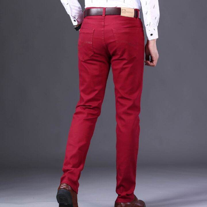 cc-2022-new-wine-jeans-men-fashion-classic-business-straight-soft-trousers-male-advanced-pants