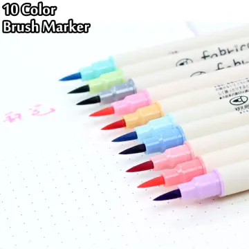 12pcs Morandi Color Felt Tip Pens Fine Point (0.38mm), Coloring